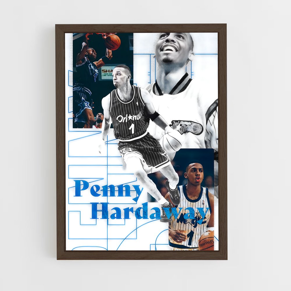 Poster Penny de hardaway – affiche Basketball (vue 5)
